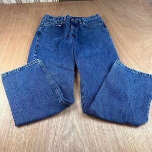 Wrangler Workwear Jeans Men 36x32 Blue Denim Heavy Duty Straight Leg Fall
